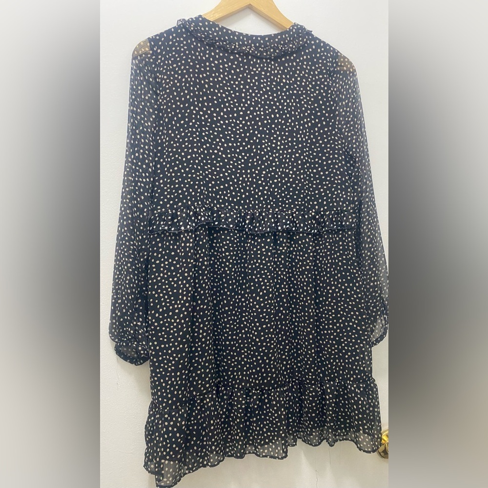 Zara Black Textured subtler dress - Picture 3 of 8